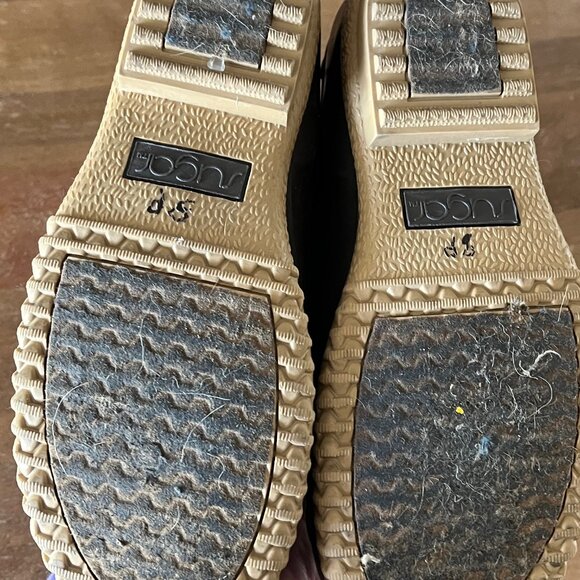 Sugar Waterproof Duck Boots Rain Wet Women's Size 6 Brown - EUC Lace Up - Picture 7 of 9